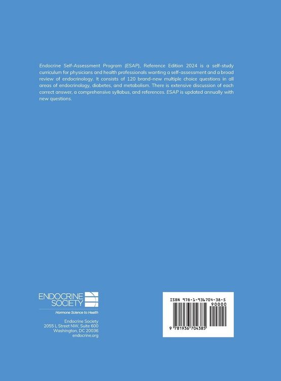 Produktbild: Endocrine Self-Assessment Program Questions, Answers, and Discussions (ESAP 2024)