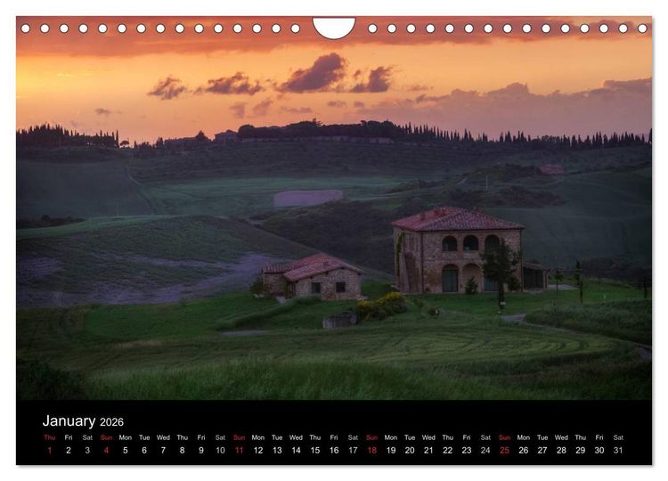 Produktbild: Tuscany (Wall Calendar 2026 DIN A4 landscape), CALVENDO 12 Month Wall Calendar
