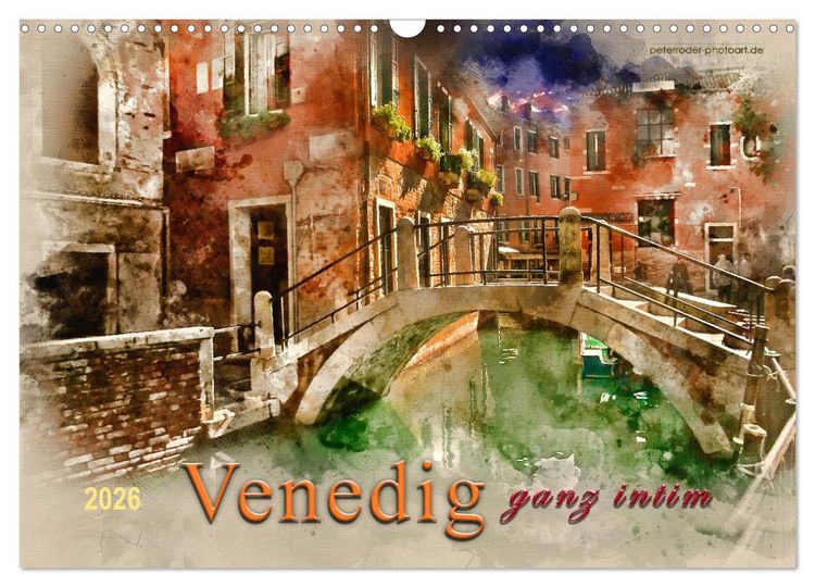 Produktbild: Venedig - ganz intim (Wandkalender 2026 DIN A3 quer), CALVENDO Monatskalender
