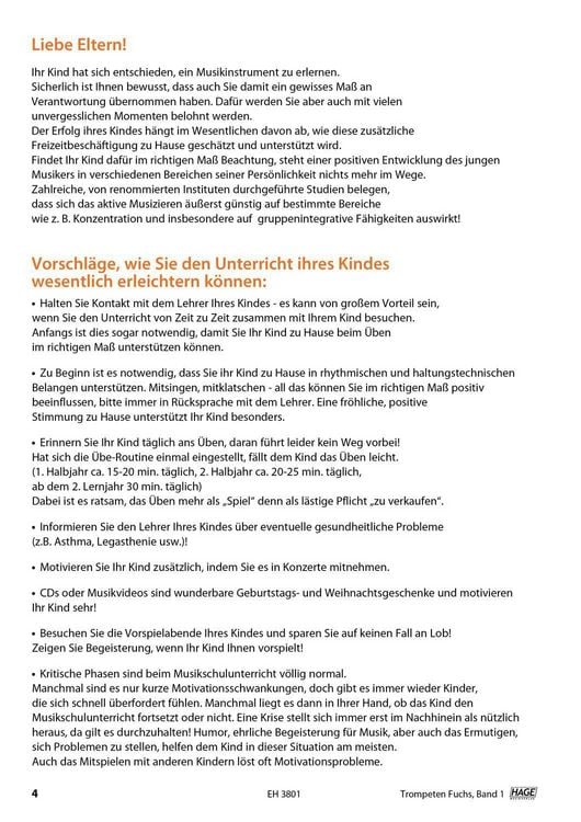 Produktbild: Trompeten Fuchs Band 1