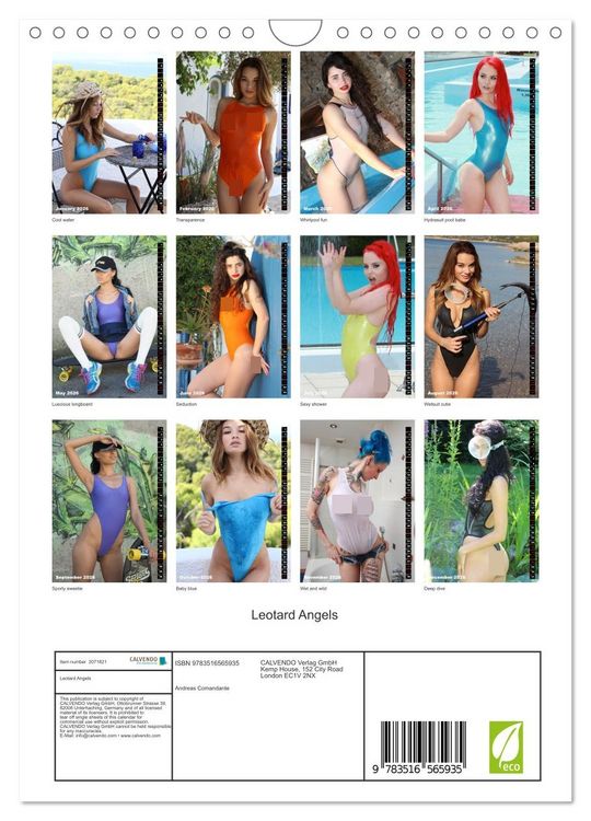 Produktbild: Leotard Angels (Wall Calendar 2026 DIN A4 portrait), CALVENDO 12 Month Wall Calendar