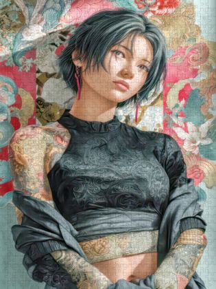Produktbild: CALVENDO Puzzle Taatoo Frauen in Manga-&Auml;sthetik | 2000 Teile Lege-Gr&ouml;&szlig;e 90x67cm Foto-Puzzle f&uuml;r gl&uuml;ckliche Stunden