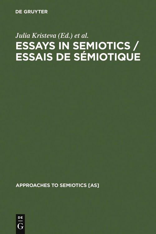 Produktbild: Essays in Semiotics /Essais de s&eacute;miotique