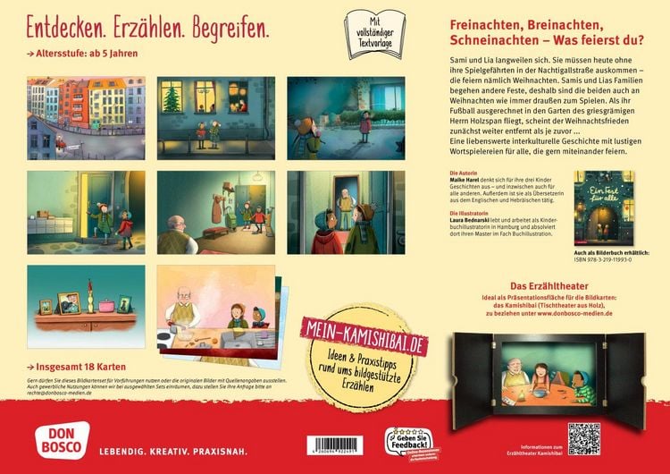 Produktbild: Ein Fest f&uuml;r alle. Schneinachten in der Nachtigallstra&szlig;e. Kamishibai Bildkartenset