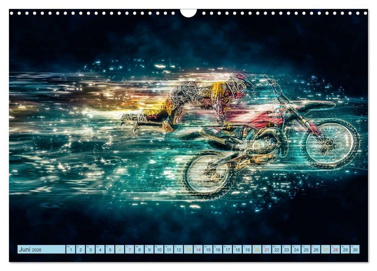 Produktbild: Motocross - extrem cool (Wandkalender 2026 DIN A3 quer), CALVENDO Monatskalender