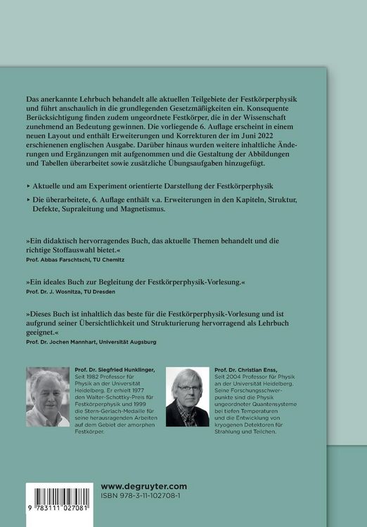Produktbild: Festk&ouml;rperphysik