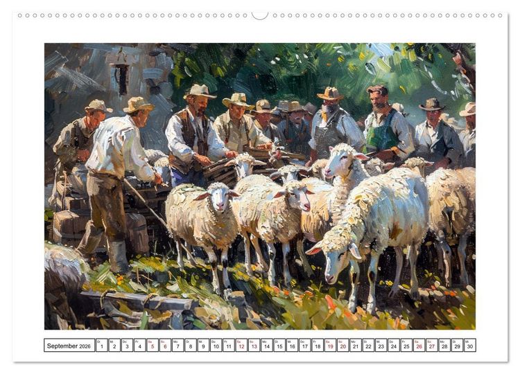 Produktbild: Facetten des alten Landlebens (Wandkalender 2026 DIN A2 quer), CALVENDO Monatskalender