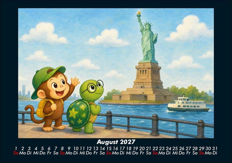 Produktbild: Taz & Milo entdecken ber&uuml;hmte Bauwerke 2027 Fotokalender DIN A5