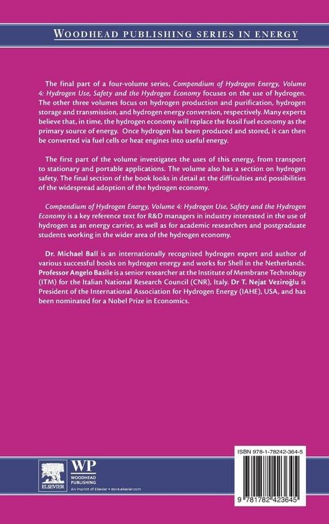 Produktbild: Compendium of Hydrogen Energy