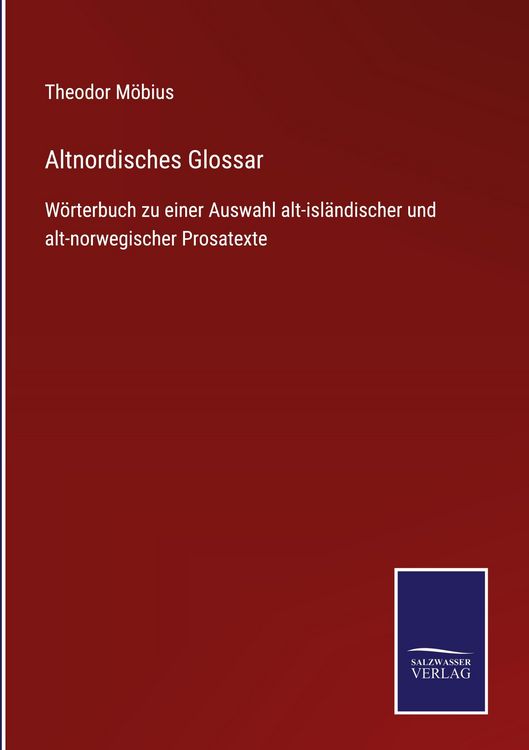 Produktbild: Altnordisches Glossar