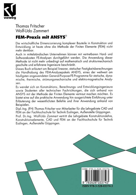 Produktbild: FEM-Praxis mit ANSYS&reg;