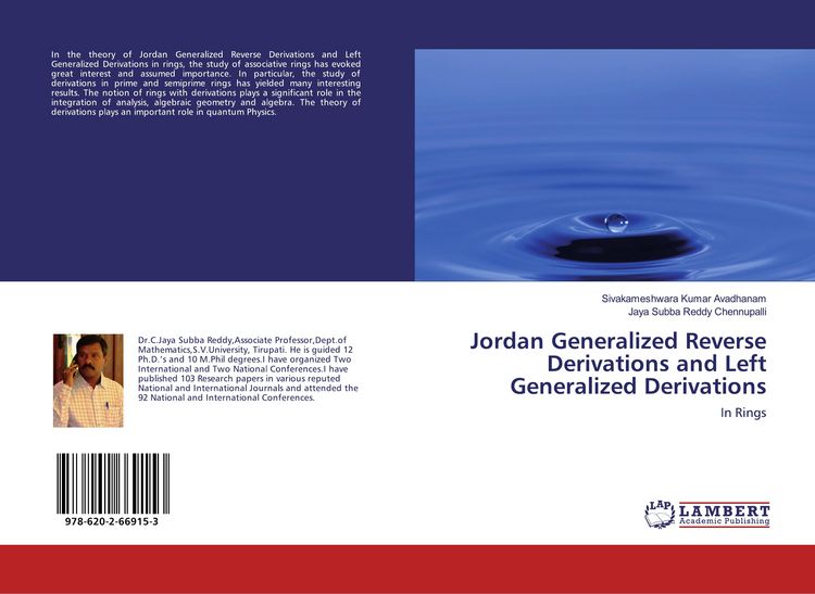 Produktbild: Jordan Generalized Reverse Derivations and Left Generalized Derivations
