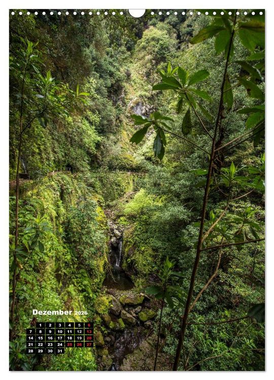 Produktbild: Levadas - Wasserwege auf Madeira (Wandkalender 2026 DIN A3 hoch), CALVENDO Monatskalender