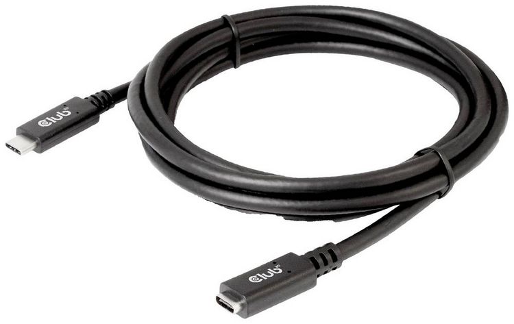 Produktbild: Club3D USB-C&reg; Kabel USB 3.2 Gen1 USB-C&reg; Stecker, USB-C&reg; Buchse 2.00m Schwarz CAC-1529