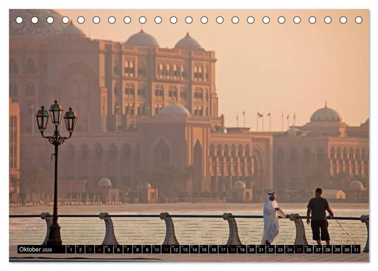 Produktbild: Emirat Abu Dhabi (Tischkalender 2026 DIN A5 quer), CALVENDO Monatskalender