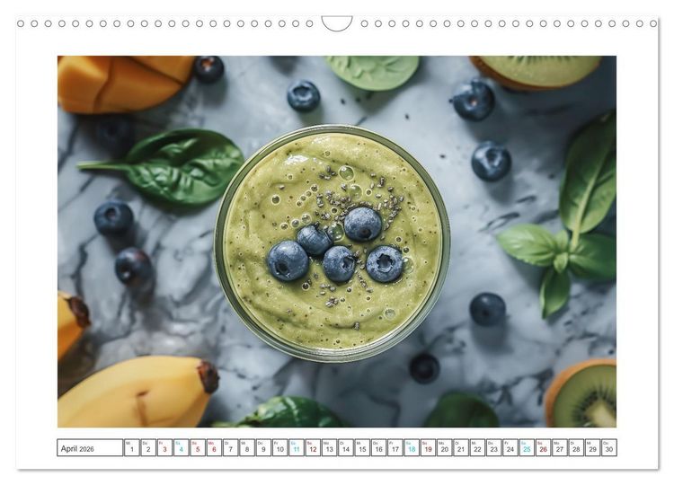 Produktbild: Leckere Smoothies (Wandkalender 2026 DIN A3 quer), CALVENDO Monatskalender