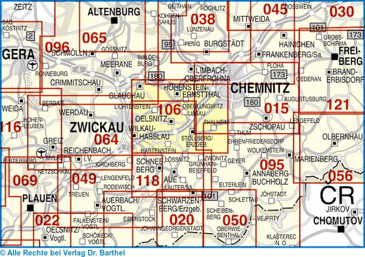 Produktbild: Stollberg, Oelsnitz, Lichtenstein und Umgebung 1 : 35000