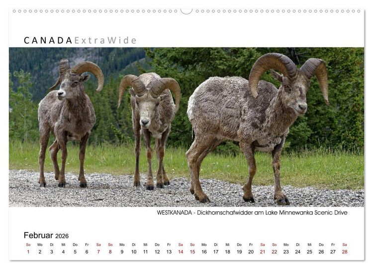 Produktbild: Impressionen aus Westkanada (Wandkalender 2026 DIN A2 quer), CALVENDO Monatskalender
