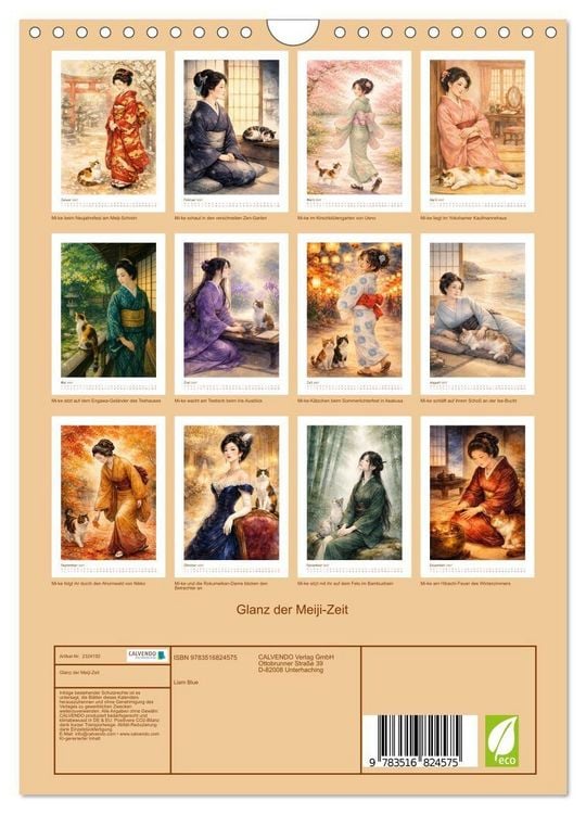 Produktbild: Glanz der Meiji-Zeit (Wandkalender 2027 DIN A4 hoch), CALVENDO Monatskalender