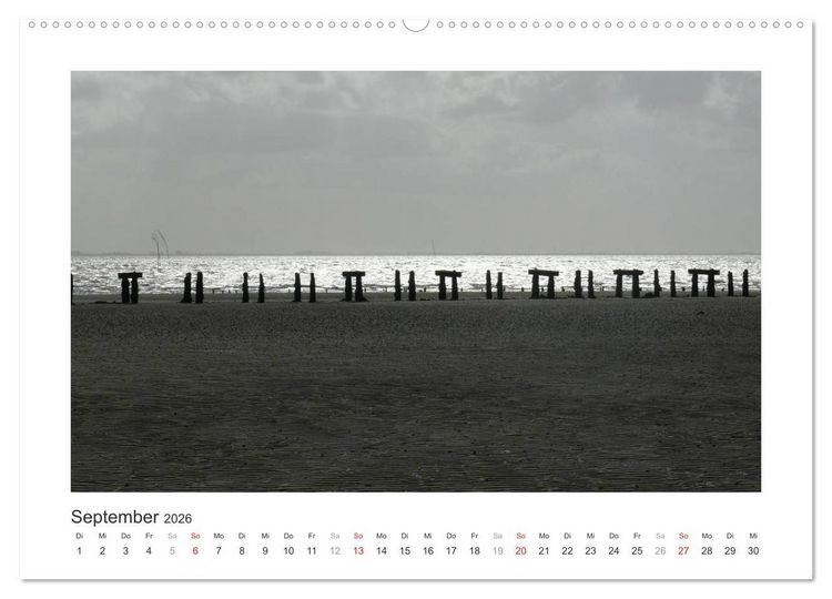 Produktbild: Wangerooge. Der Charme des Ostanlegers (Wandkalender 2026 DIN A2 quer), CALVENDO Monatskalender
