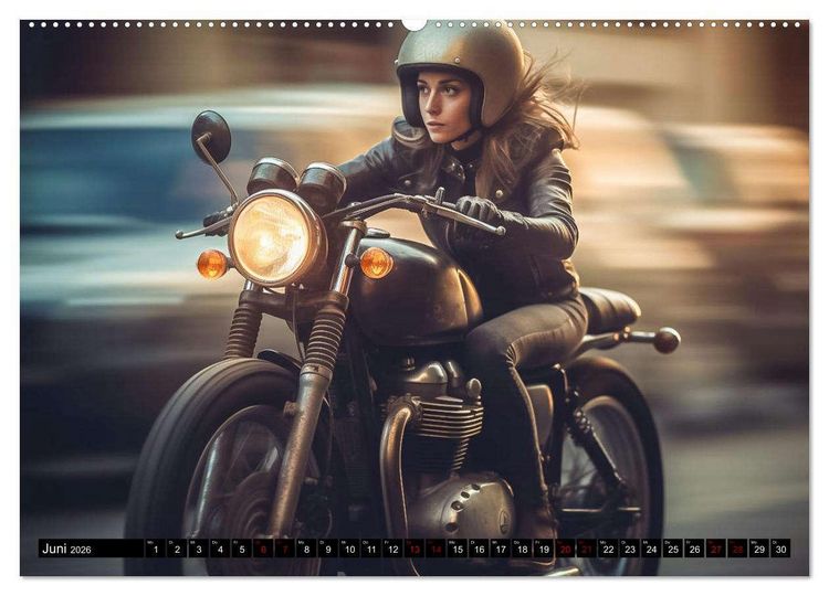 Produktbild: Urban Biker (hochwertiger Premium Wandkalender 2026 DIN A2 quer), Kunstdruck in Hochglanz