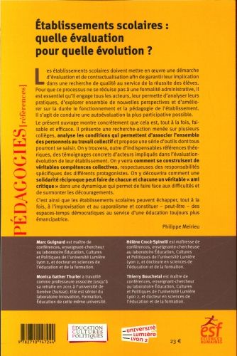 Produktbild: Etablissements scolaires : quelle &eacute;valuation pour quelle &eacute;volution ?