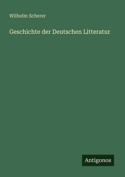 Produktbild: Geschichte der Deutschen Litteratur