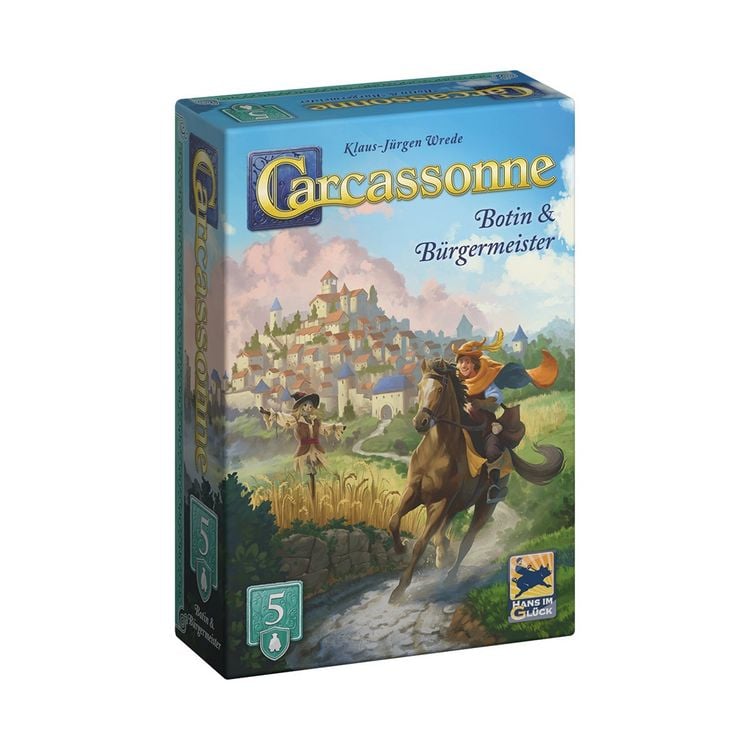 Produktbild: Hans im Gl&uuml;ck HIGD0135 - Carcassonne, Botin & B&uuml;rgermeister (Auflage 2025), 5. Erweiterung