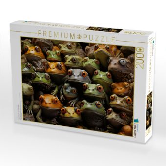 Produktbild: CALVENDO Puzzle Viele Fr&ouml;sche auf einem Bild | 2000 Teile Lege-Gr&ouml;&szlig;e 90x67cm Foto-Puzzle f&uuml;r gl&uuml;ckliche Stunden
