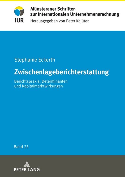 Produktbild: Zwischenlageberichterstattung