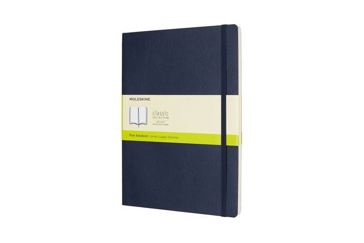 Produktbild: MOLESKINE NOTIZBUCH XL, BLANKO, SOFT COVER, SAPHIR