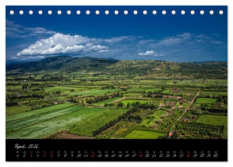 Produktbild: Blaues Sardinien (Tischkalender 2026 DIN A5 quer), CALVENDO Monatskalender