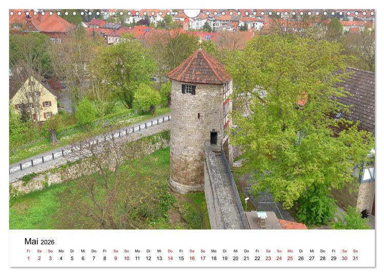 Produktbild: M&uuml;hlhausen in Th&uuml;ringen - Stadt im Herzen Deutschlands (Wandkalender 2026 DIN A3 quer), CALVENDO Monatskalender