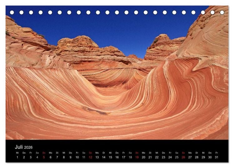 Produktbild: Sand und Stein 2026 (Tischkalender 2026 DIN A5 quer), CALVENDO Monatskalender