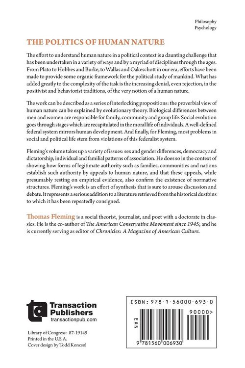 Produktbild: The Politics of Human Nature