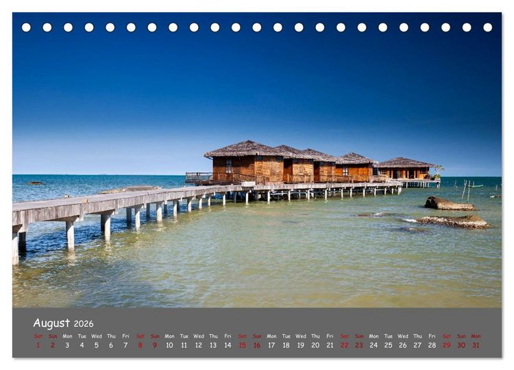 Produktbild: Vietnam`s most beautiful beaches (Desk Calendar 2026 DIN A5 landscape), CALVENDO 12 Month DeskCalendar