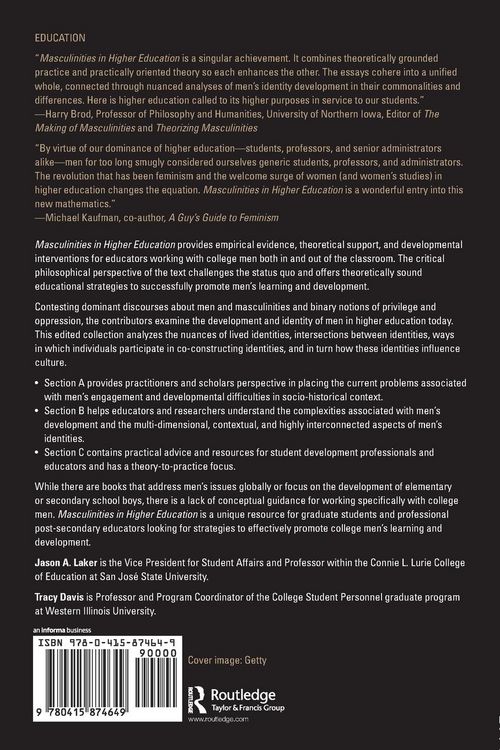 Produktbild: Masculinities in Higher Education