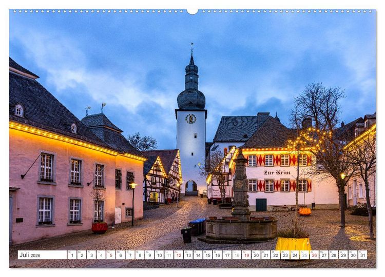 Produktbild: Blaue Stunde in Nordrhein-Westfalen (Wandkalender 2026 DIN A2 quer), CALVENDO Monatskalender