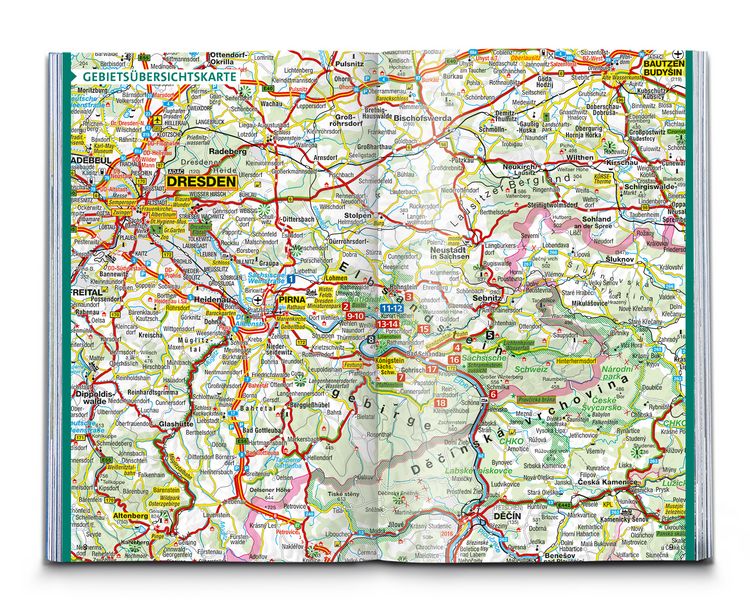 Produktbild: KOMPASS Wanderf&uuml;hrer Malerweg - Auf den Spuren der Romantiker durch die S&auml;chsische Schweiz, 18 Touren mit Extra-Tourenkarte