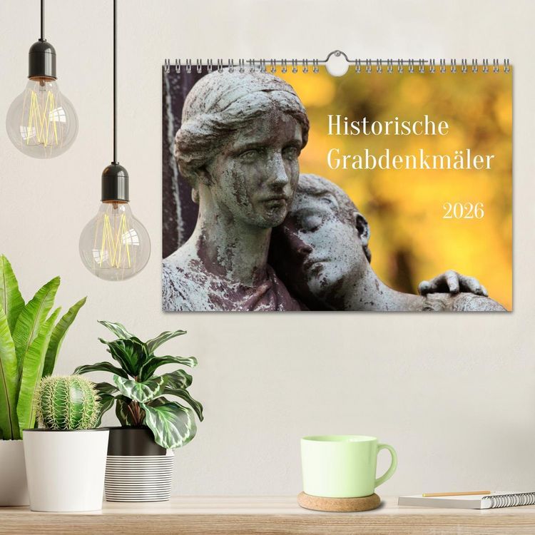 Produktbild: Alte Grabdenkm&auml;ler (Wandkalender 2026 DIN A4 quer), CALVENDO Monatskalender