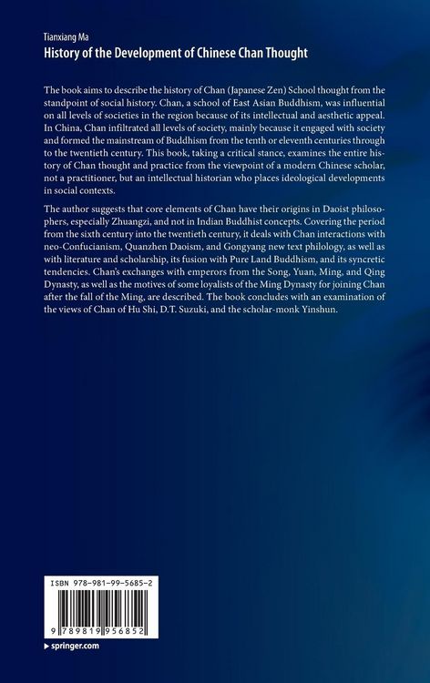 Produktbild: History of the Development of Chinese Chan Thought