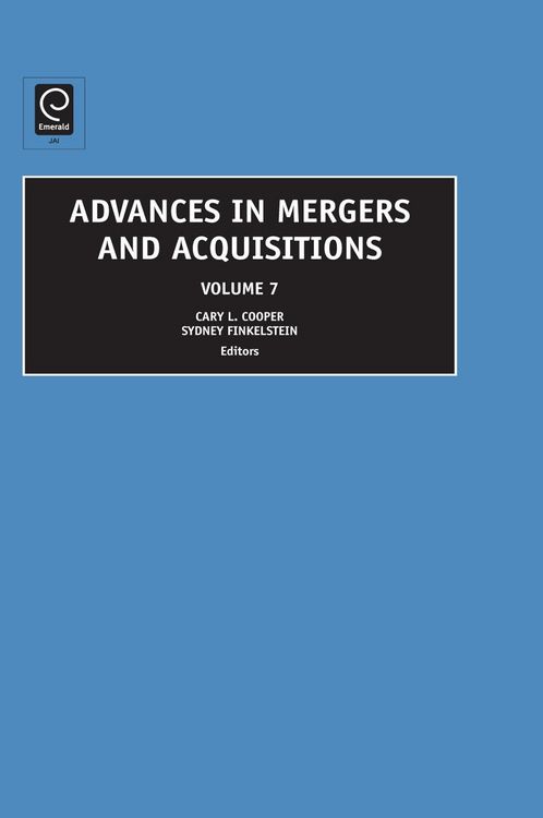 Produktbild: Advances in Mergers and Acquisitions
