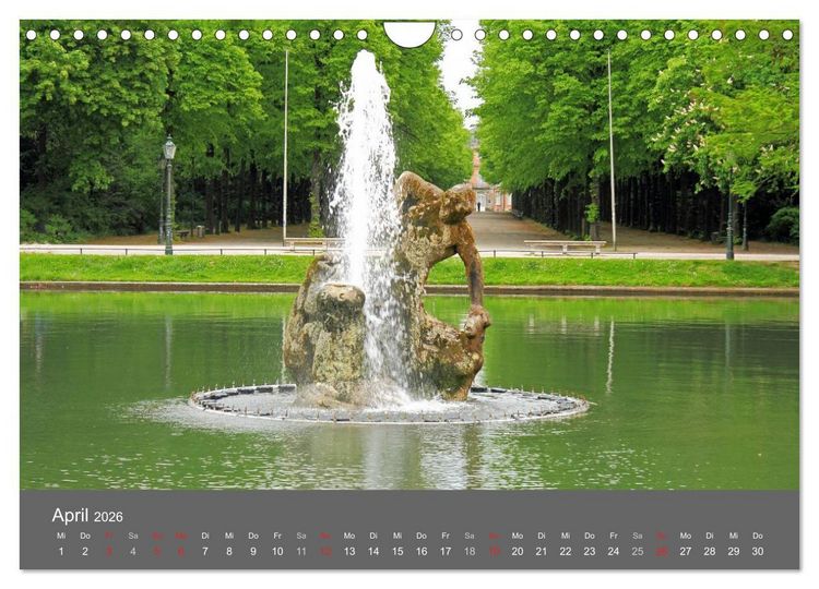 Produktbild: Grosse Brunnen und Wasserspiele in D&uuml;sseldorf (Wandkalender 2026 DIN A4 quer), CALVENDO Monatskalender
