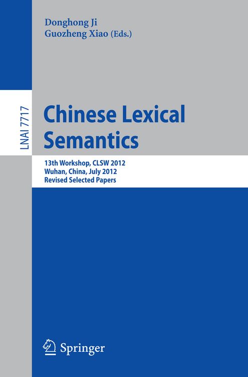 Produktbild: Chinese Lexical Semantics