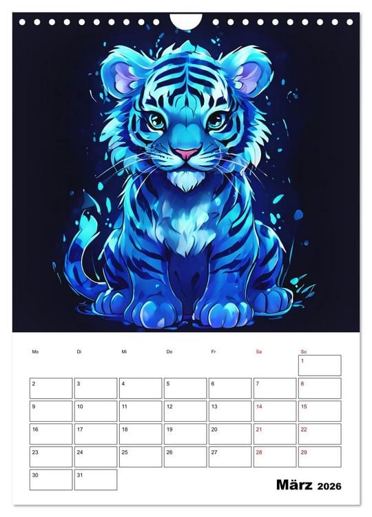 Produktbild: Tierisches Horoskop (Wandkalender 2026 DIN A4 hoch), CALVENDO Monatskalender