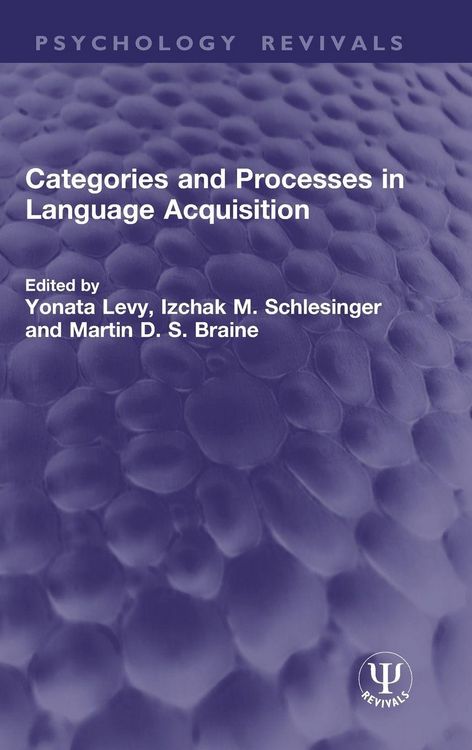 Produktbild: Categories and Processes in Language Acquisition