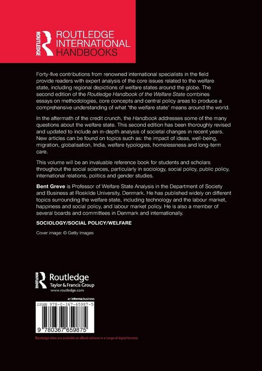 Produktbild: Routledge Handbook of the Welfare State