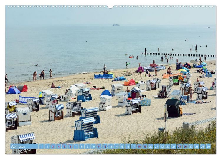 Produktbild: Gr&uuml;&szlig;e von Usedom (hochwertiger Premium Wandkalender 2026 DIN A2 quer), Kunstdruck in Hochglanz