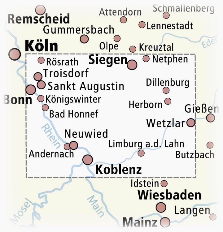 Produktbild: Westerwald 1:130 000