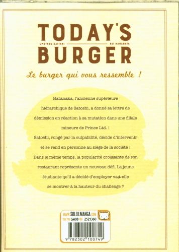 Produktbild: Today's burger. Tome 3